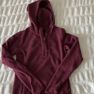 The North Face Maroon Fleece Jacket